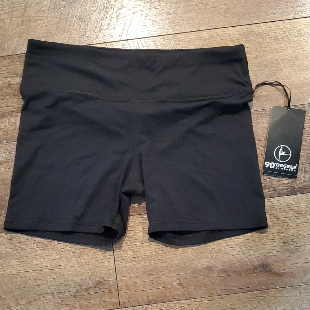 90 Degree Black Shorts